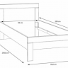 Кровать односпальная PL- Forte SNOW SNWL09