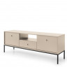 Тумба под TV Perfect Home Моно/Mono 2-дверная с 1 ящ., черные ножки MRTV154 Беж песочный