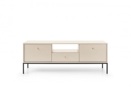 Тумба под TV Perfect Home Моно/Mono 2-дверная с 1 ящ., черные ножки MRTV154 Беж песочный