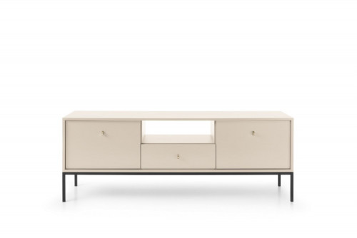 Тумба под TV Perfect Home Моно/Mono 2-дверная с 1 ящ., черные ножки MRTV154 Беж песочный