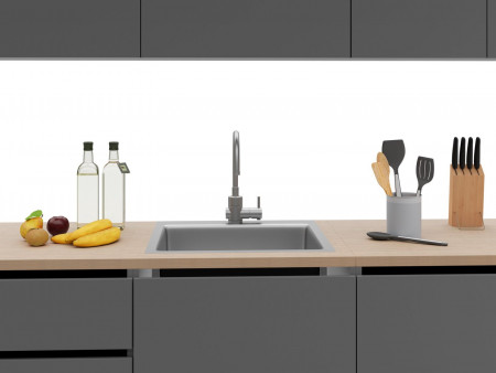 Кухня EMB- Asti (Асти) 2 метра Графит