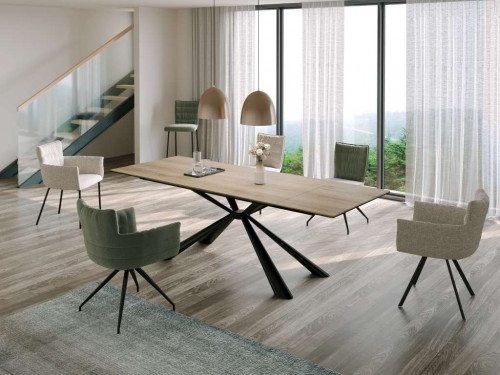 Стол керамический раздвижной Avn-STAV 160-240x90 Ceramic Wooden