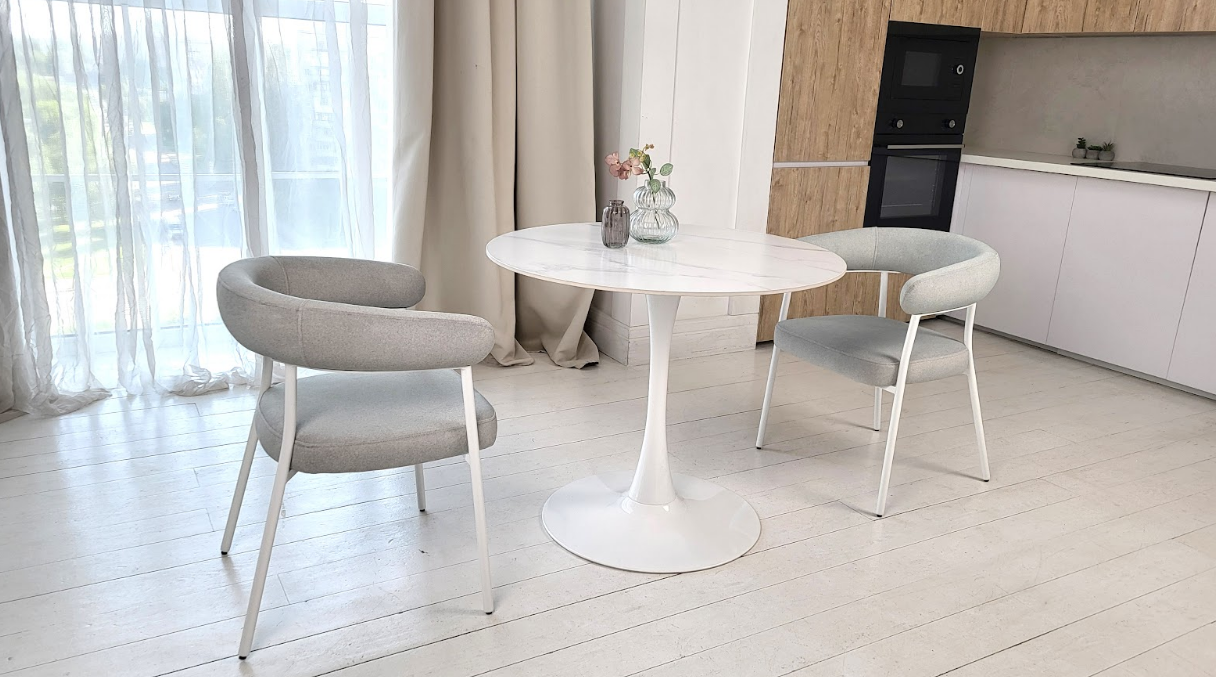 Стул обеденный VTR- М-230 устричный + белый