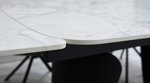 Стол обеденный модерн VTR- ТМL-1270 (Нардо) 140-200х90 клауди грей + черный