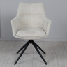 Стул обеденный поворотный TOP- Миро (кремовый) ноги черный
