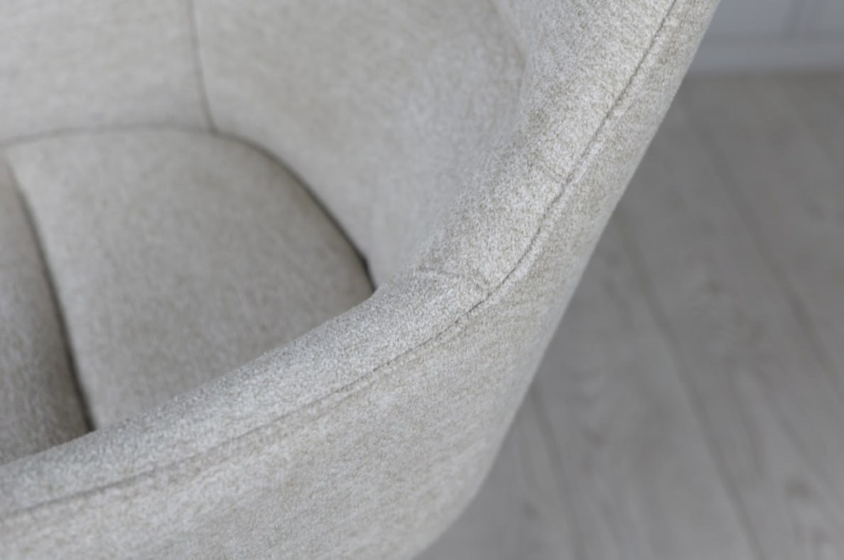 Стул обеденный поворотный TOP- Миро (кремовый) ноги черный