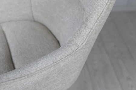 Стул обеденный поворотный TOP- Миро (кремовый) ноги черный