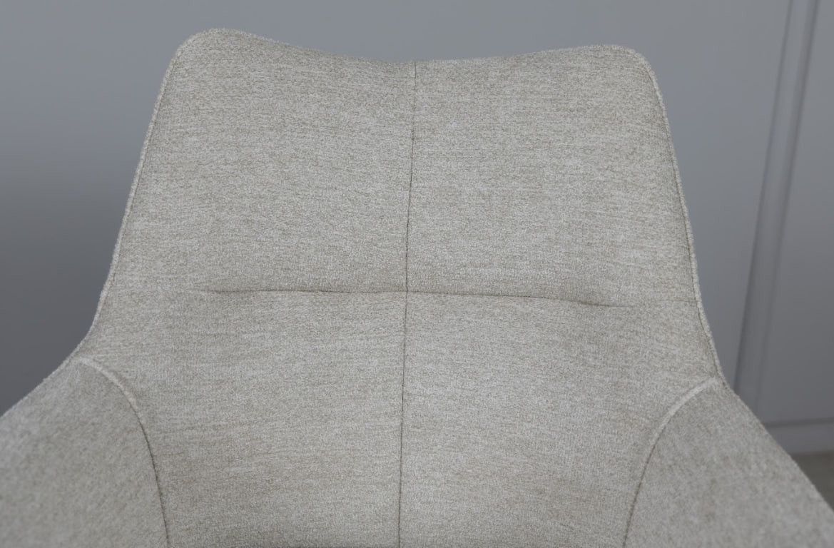 Стул обеденный поворотный TOP- Миро (кремовый) ноги черный