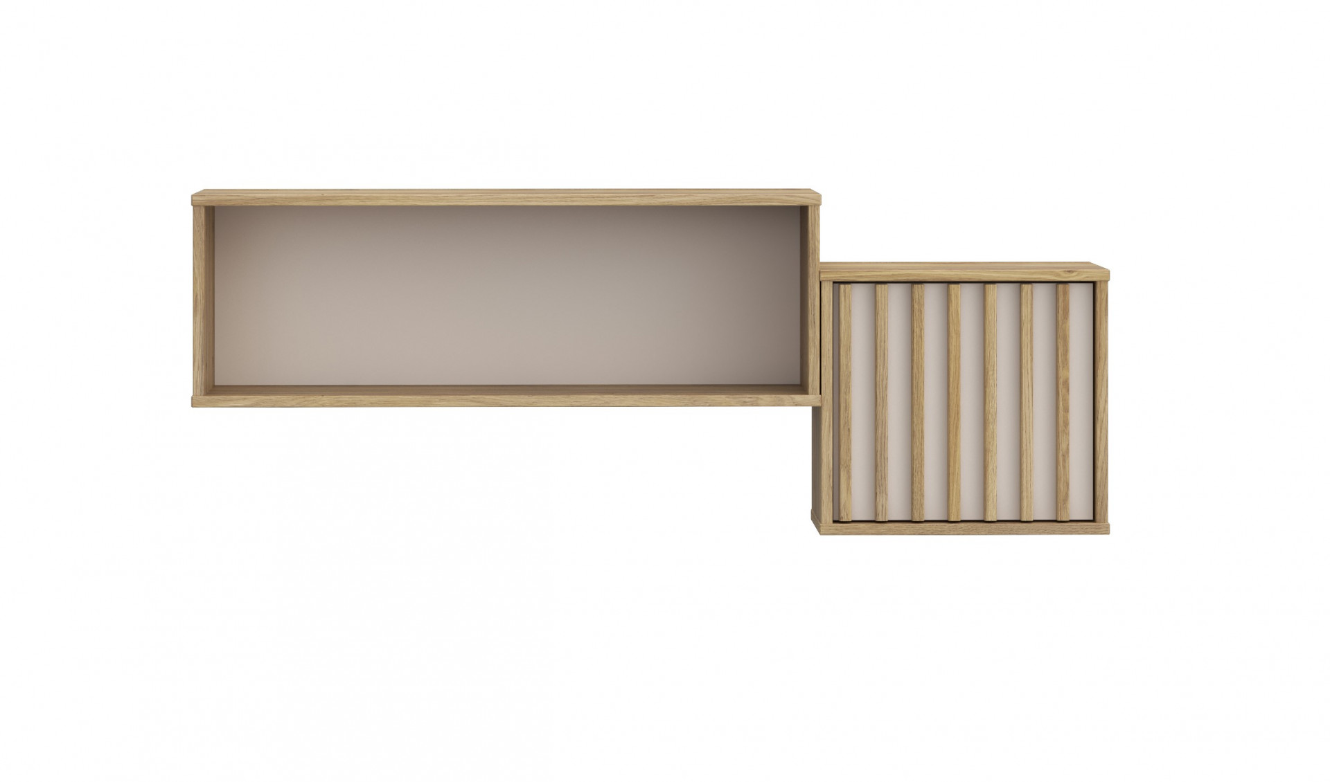 Полка навесная Forte ELISTON EGMB01 (дуб Маувелла/песочный)