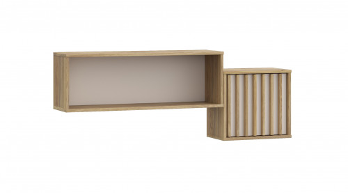 Полка навесная Forte ELISTON EGMB01 (дуб Маувелла/песочный)