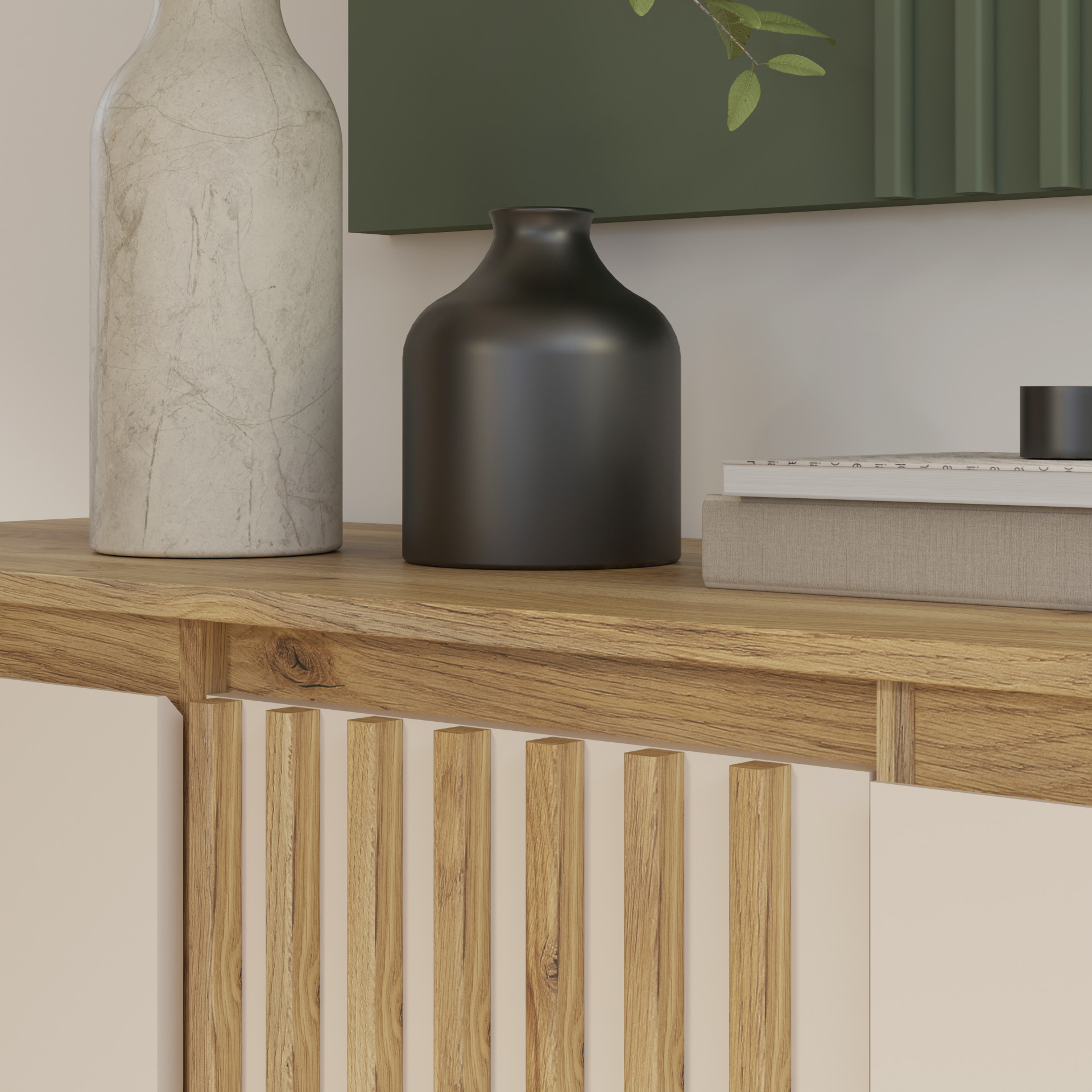 Полка навесная Forte ELISTON EGMB01 (дуб Маувелла/песочный)