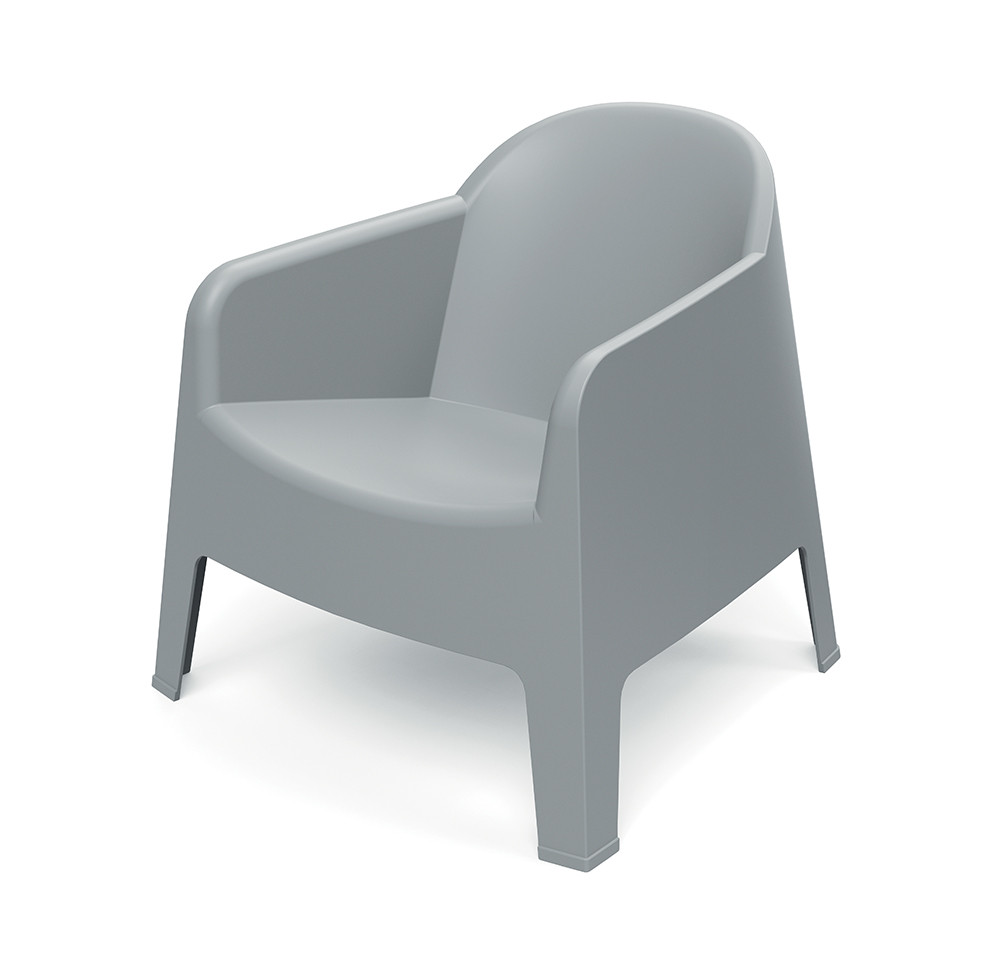 Лаунж-кресло уличное VLL- FERNE Milane (антрацит, серый)