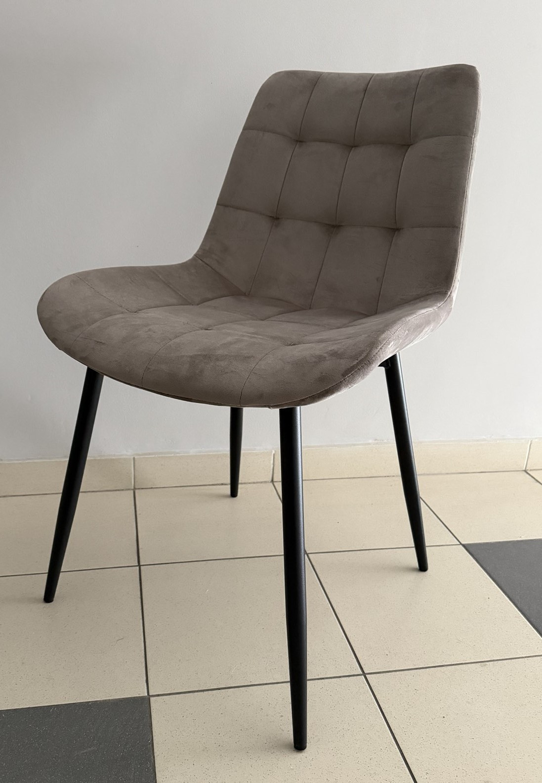 Стул мягкий GDZ- MARCEL-2 (бежевый, серо-бежевый)