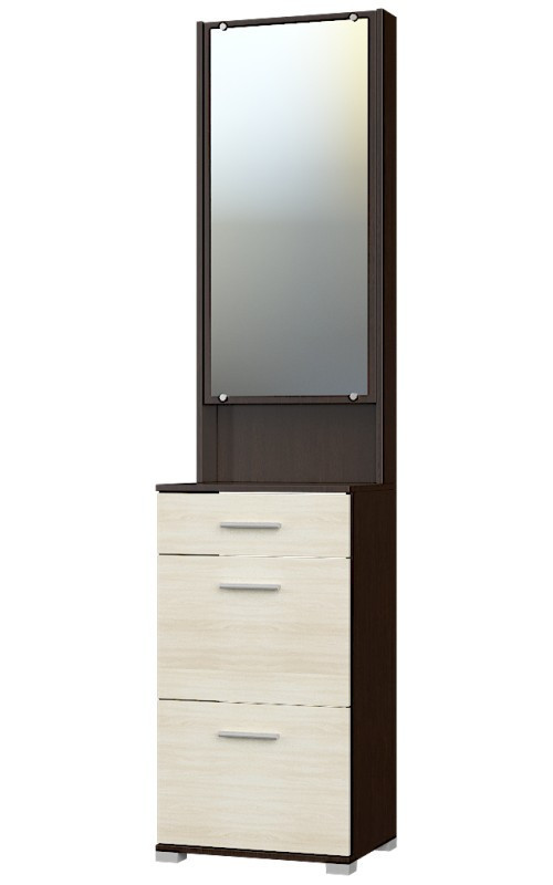 Прихожая(модульная) EVR- Бриз-1 венге темный + дуб молочный