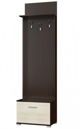 Прихожая(модульная) EVR- Бриз-1 венге темный + дуб молочный