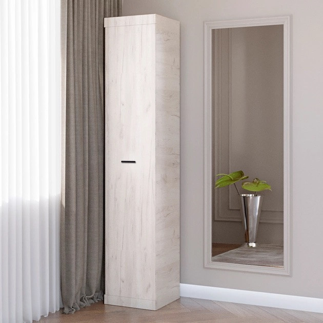 Пенал закрытый EVR- Соната венге + фасад крафт белый