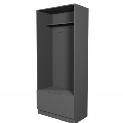 Шкаф в прихожую на 2 двери ViA- Сити С-25