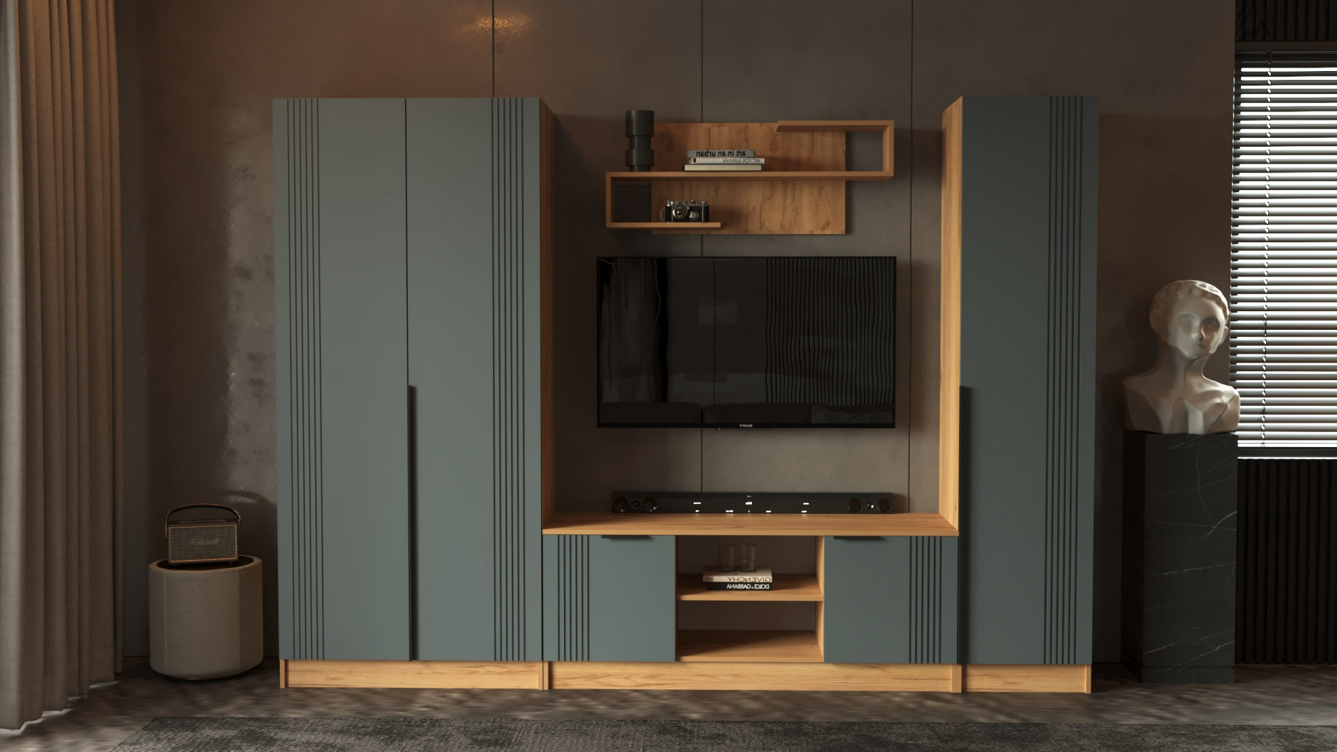 Гостиная ViA- APC (дуб тахо/темно-серый)