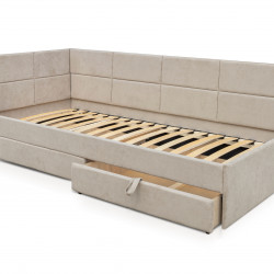 Кровать с двумя ящиками 80х200 см BIO- Софт Камелот (бежевый)