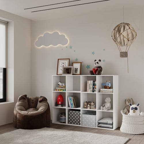 Стеллаж с полками на 12 секций 120х160х35 см KOD- СТ-12- детский