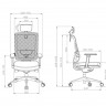 Крісло для оператора LUX- M6-GAS GREY ергономічне