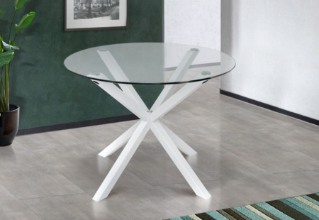 Стол обеденный BIO- "Джин" d=100см,в белом цвете