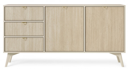Комод Perfect Home Форест / Forest KSZ158 2-дверный с 3 ящиками Беж песочный/ель сканди