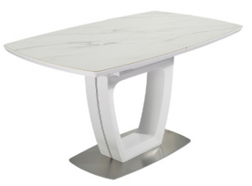 Стол модерн premium  Evro- Arizona T7066 (белый) МДФ + керамика