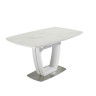 Стол модерн Super premium  Evro- Arizona T7066 (белый глянец) МДФ + керамика