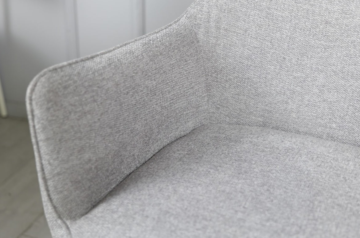 Стул обеденный поворотный TOP- Кларк (бежевый, серый) ноги черный 