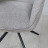 Стул обеденный поворотный TOP- Кларк (бежевый, серый) ноги черный 