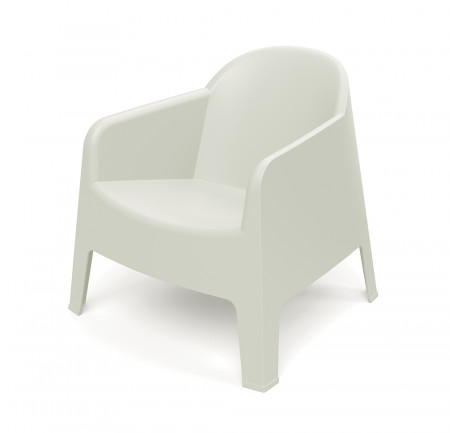 Лаунж-кресло уличное VLL- FERNE Milane (коричневый, белый, кремовый)