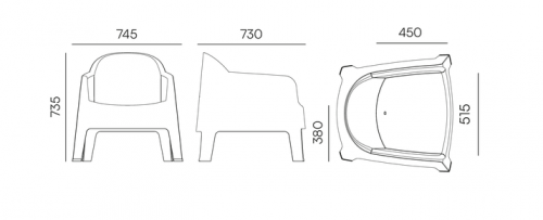 Лаунж-кресло уличное VLL- FERNE Milane (коричневый, белый, кремовый)