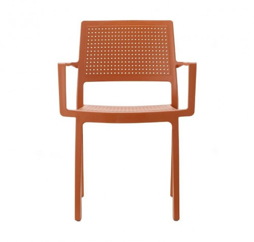 Кресло обеденное уличное VLL- SCAB Emi 2342 (светло-голубой, терракотовый)​