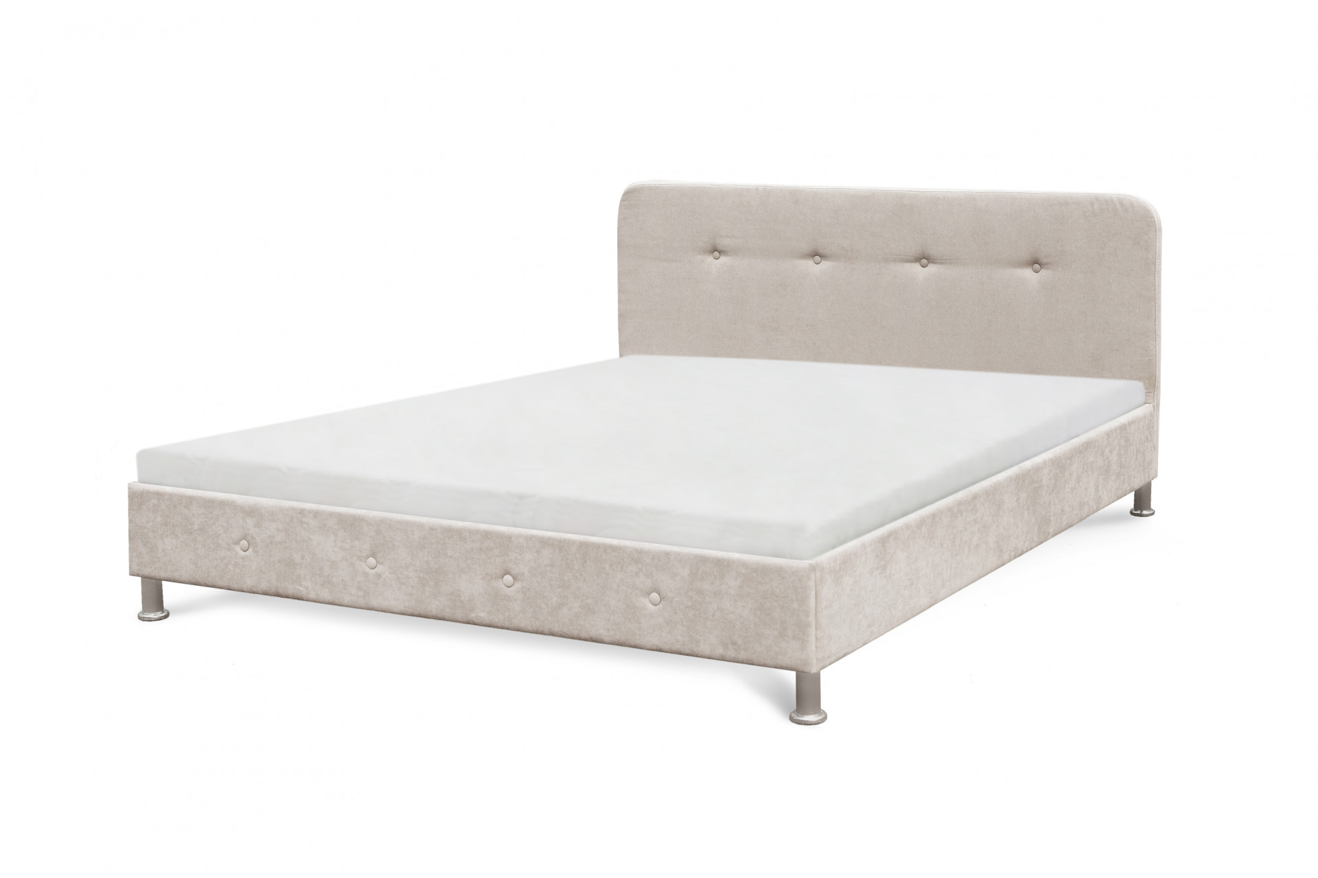 Кровать двуспальная с ламелями BIO- Софт Доминика (бежевый) 