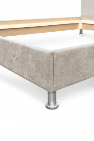 Кровать двуспальная с ламелями BIO- Софт Доминика (бежевый) 