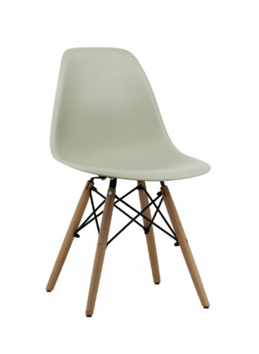 Стул из полипропилена c деревянными ножками VTR- EAMES CHAIR M-05 (мятный) 