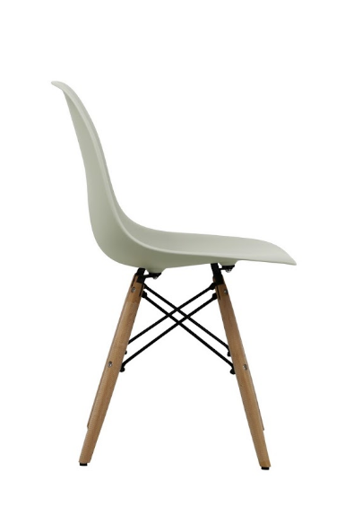 Стул из полипропилена c деревянными ножками VTR- EAMES CHAIR M-05 (мятный) 