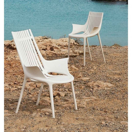Кресло садовое для отдыха TERR- Vondom Ibiza (белый, черный)