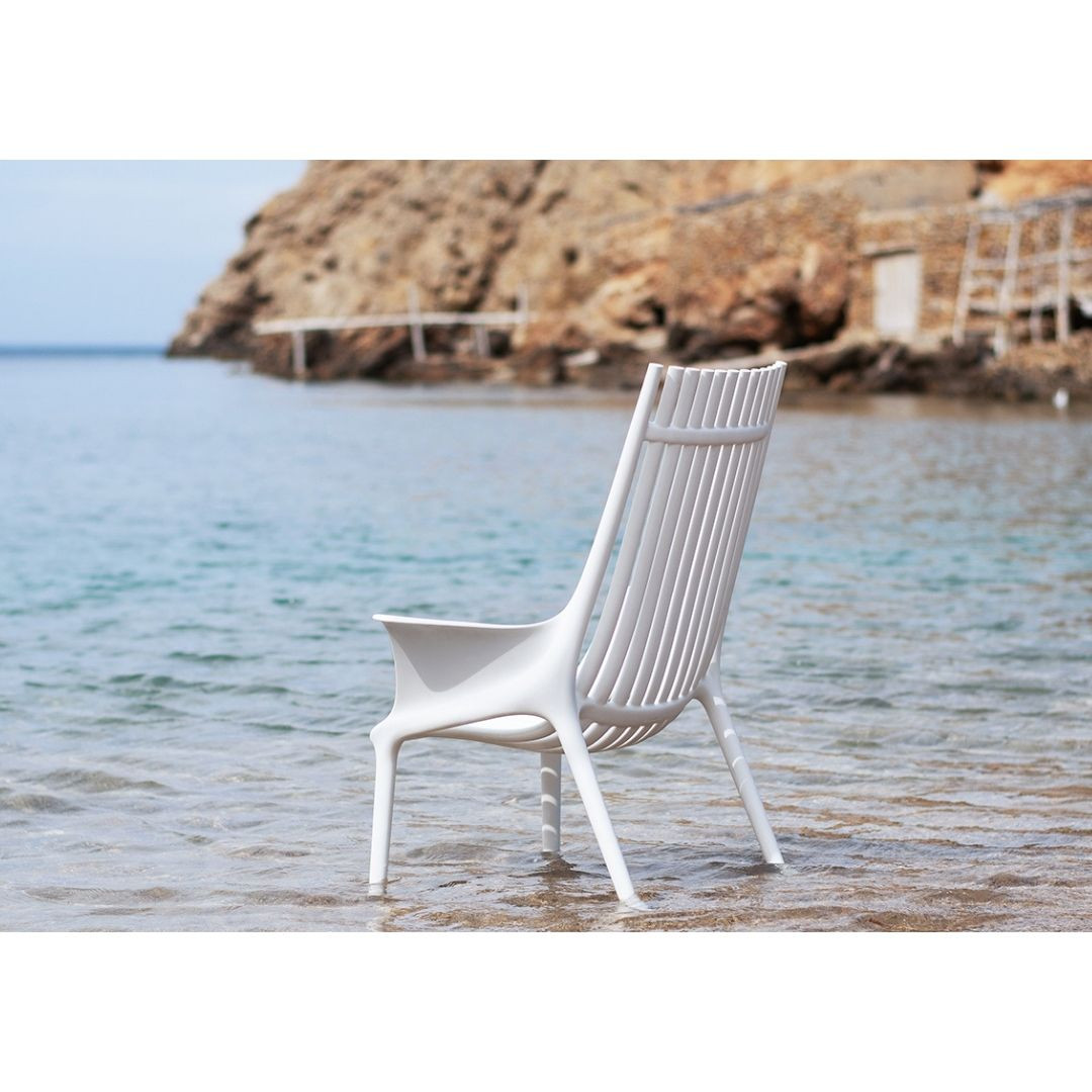 Кресло садовое для отдыха TERR- Vondom Ibiza (белый, черный)