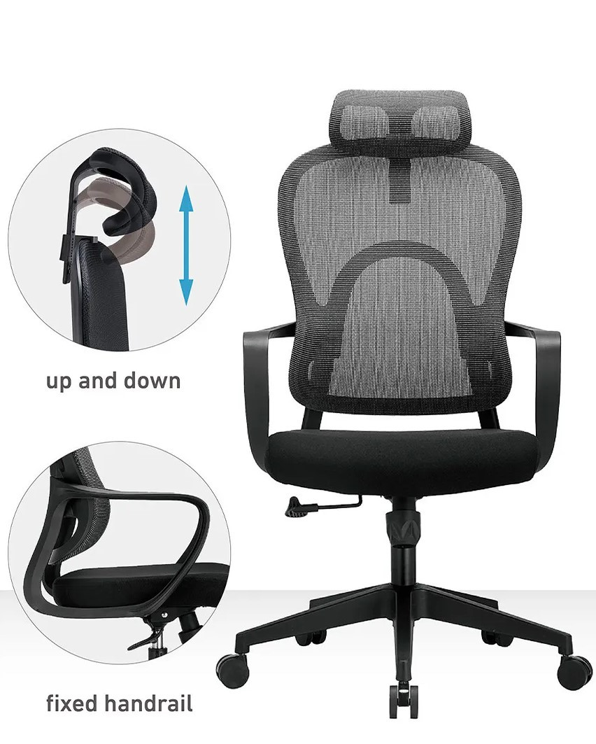 Крісло для оператора LUX- GO-SIT 645-A GREY / BLACK ергономічне