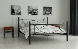 Кровать двуспальная металлическая PKR- Роуз