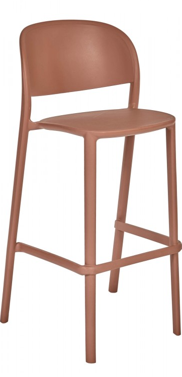 Стул уличный барный DEI- Ezpeleta Trena Stool (терракотовый/розовый)