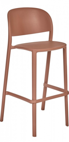 Стул уличный барный DEI- Ezpeleta Trena Stool (терракотовый/розовый)