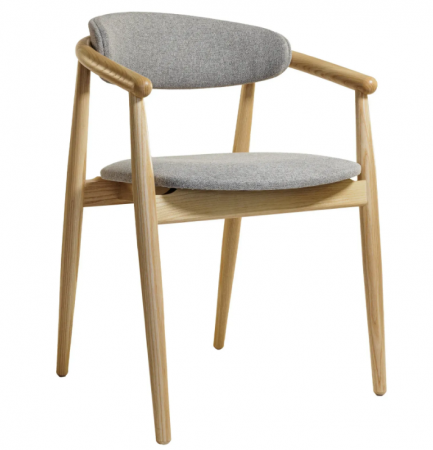 Стул обеденный LVK- Mamont soft натуральный ясень / Admiral 18