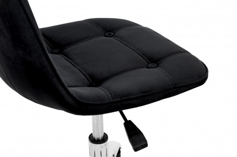 Стул компьютерный BIO- "Марсель" велюр черный/ хром 