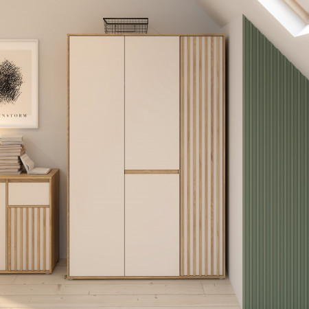 Шкаф на 3 двери Forte ELISTON EGMS831 (дуб Маувелла/песочный)