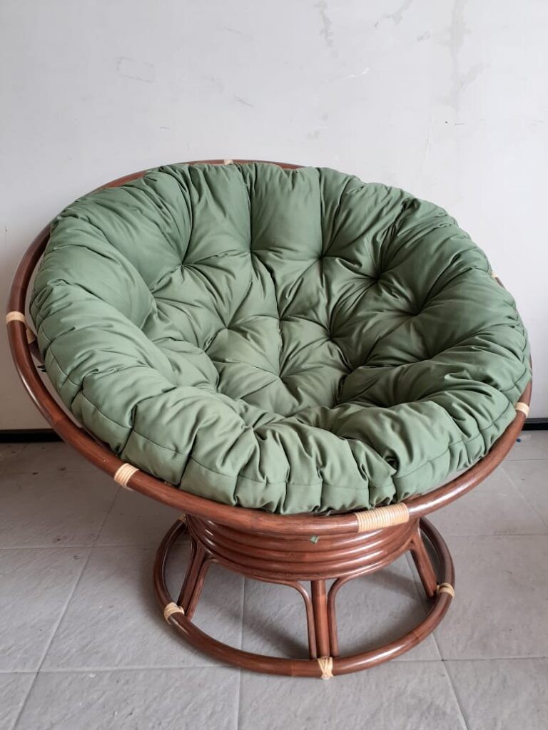 Кресло - качалка из натурального ротанга CRU- Папасан (Papasan) орех ...