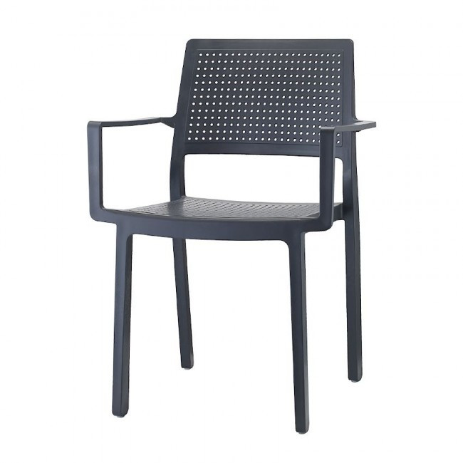 Кресло обеденное уличное VLL- SCAB Emi 2342 (оливковый, антрацит)​