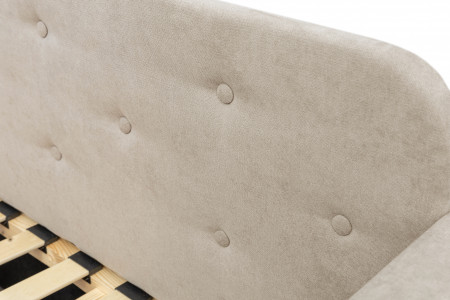 Кровать с двумя ящиками 80х200 см BIO- Софт Малибу (бежевый)